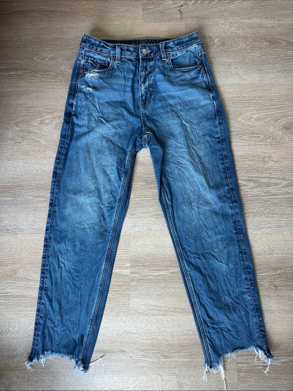 American Eagle Outfitters Women’s Straight Leg Jeans - Blue